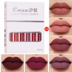 6 Boxes Of Matte Non-stick Cup Waterproof Lipstick Long Lasting Lip Gloss - Image 4