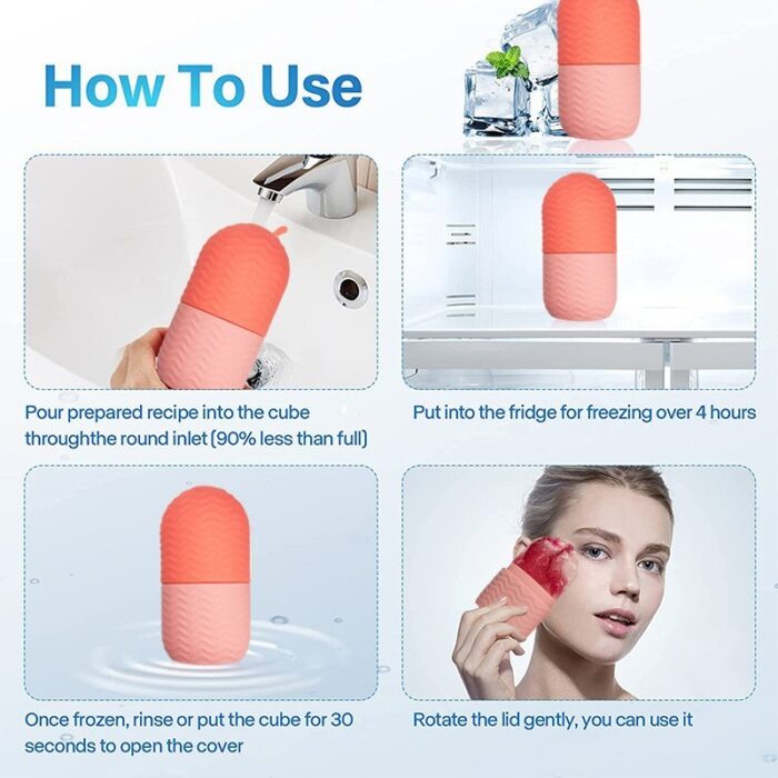 Facial Ice Ice Roller Apply Face Ice Tray - Image 3