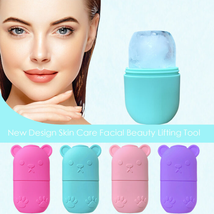 Ice Face Roller Ice Face Mould Ice Holder For Face Ice Stick Beauty Facial Icing Roller Skin Care Silicone Face Ice Cube Icing Tool Ice Sphere For Brighten Remove Lines - Image 1